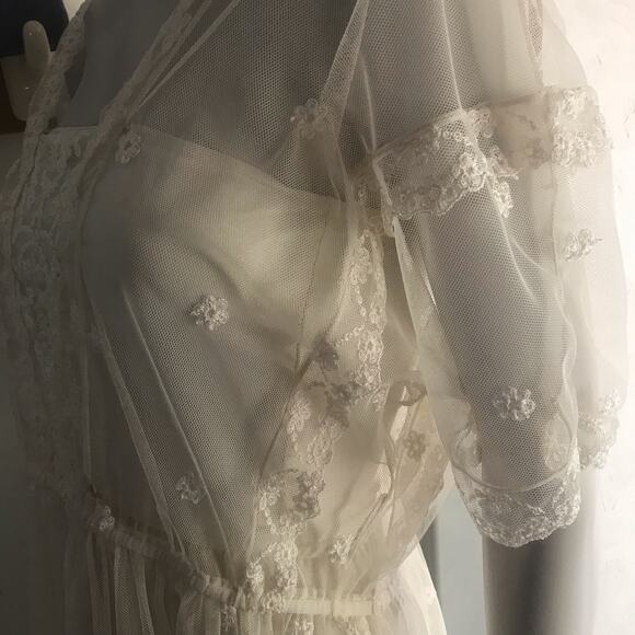 Vintage Strauss by Bonnie Lace Victorian Maxi Dress Women's Size 10 (XS Modern) - Picture 7 of 14